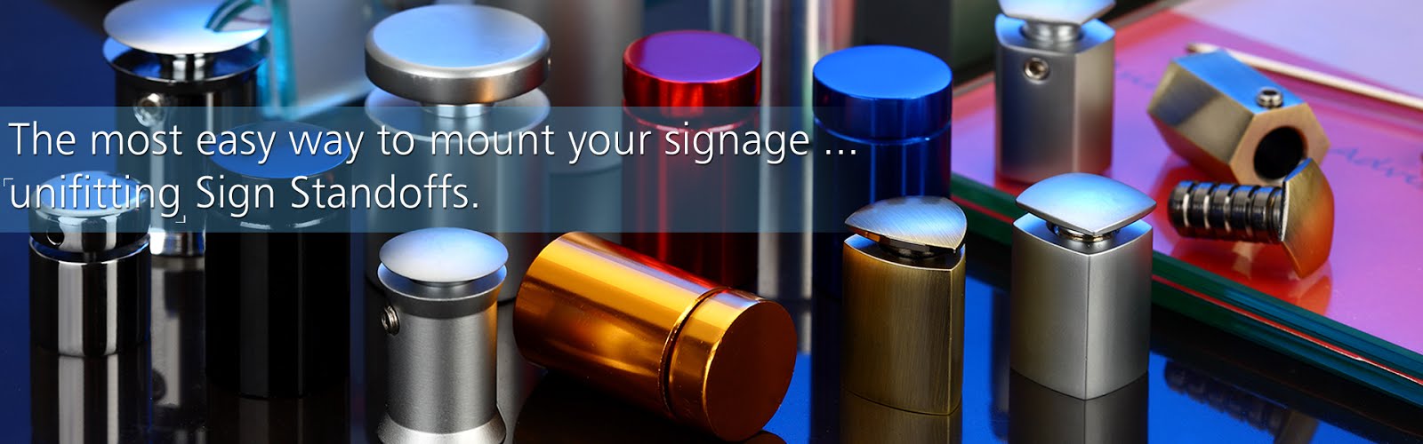 Unifitting brass sign standoff,desktop table standoffs,metal standoffs