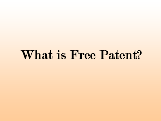 what is free patent
