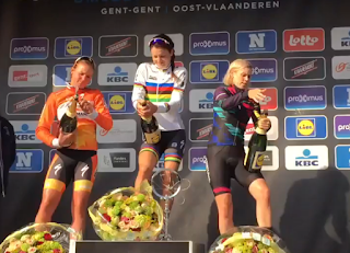 Omloop Het Nieuwsblad Podium 2016 Women