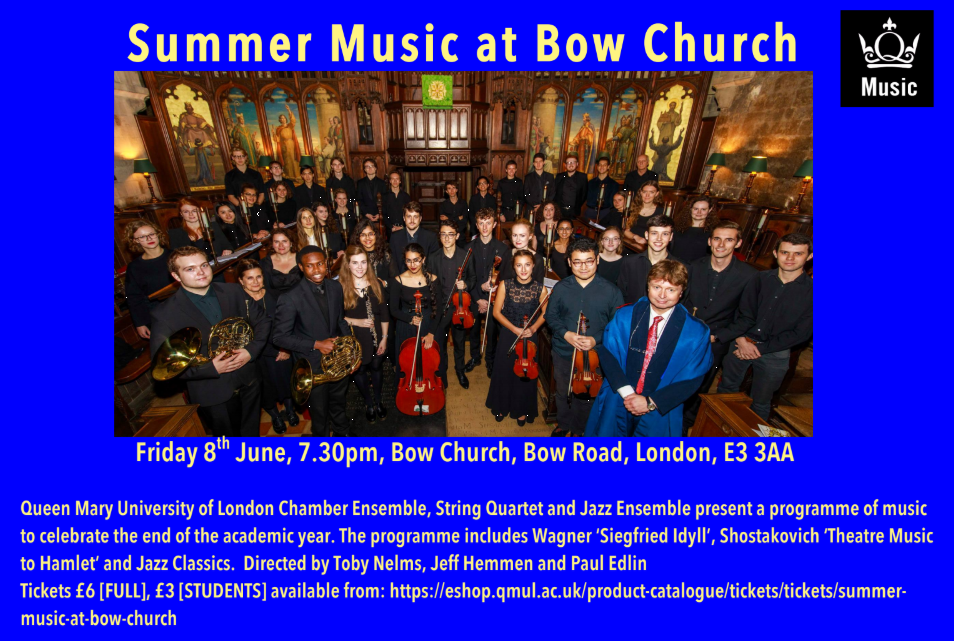 MEOTRA Bow Church Summer Concert (Fri 8th June, 7.30PM)