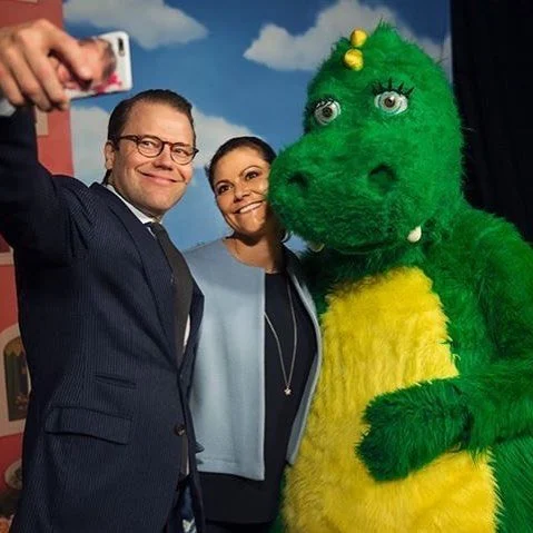 Crown Princess Victoria and Prince Daniel visited the Sveriges Television (SVT) headquarters and TV-Children's Channel in Gärdet