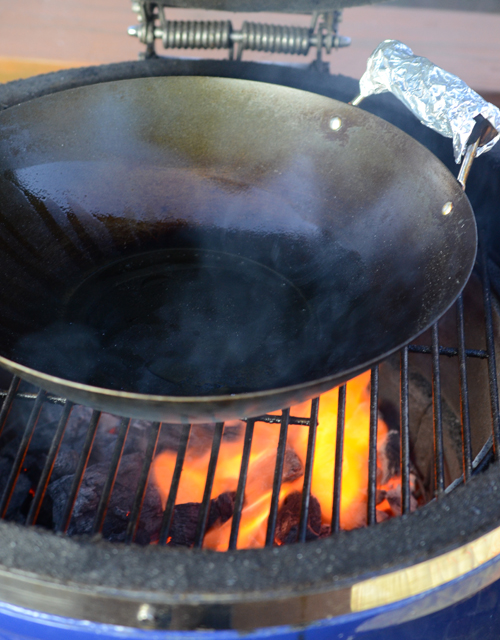 wok grilling, stir fire, 