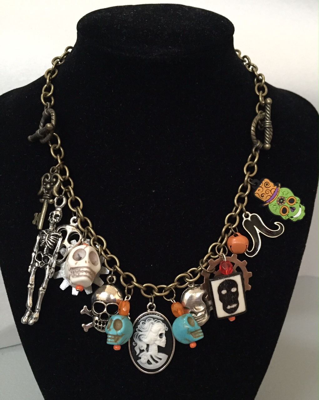 Vintage Halloween Collector Halloween Charm Bracelet Necklace Combos
