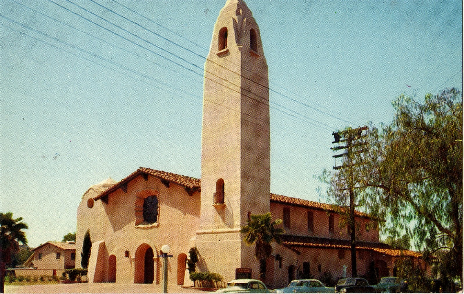 Saint Ferdinand's Catholic Church in San Fernando Postcard San