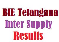 BIE Telangana TS Inter Supplementary Results