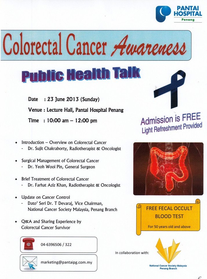 National Cancer Society of Malaysia, Penang Branch Public Health Talk