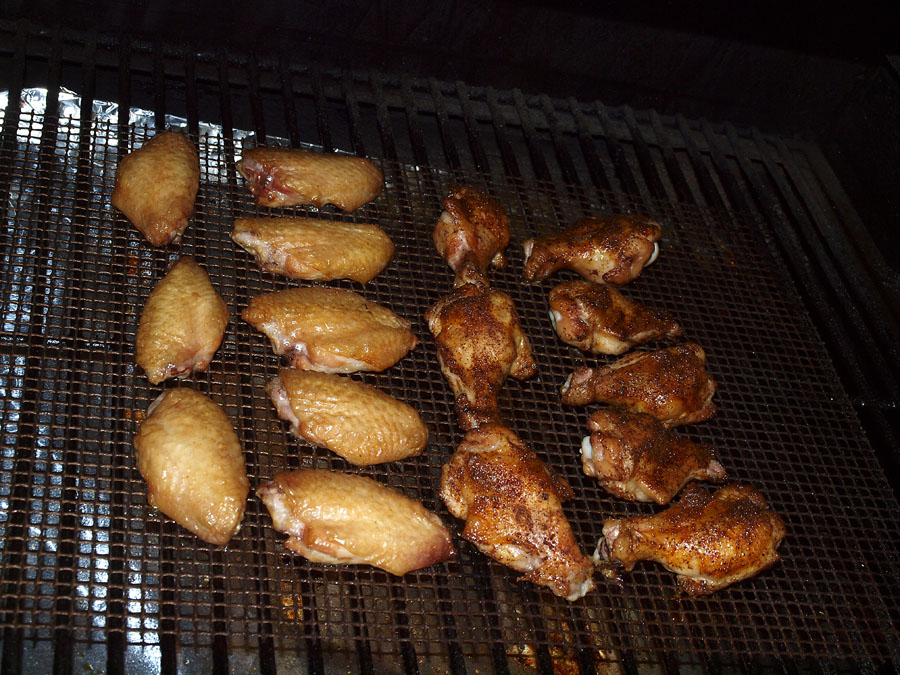 Pellet Smoker Cooking Wings Two Ways