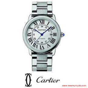 Kate Middleton Cartier Ballon Bleu de Cartier Large Stainless Steel Bracelet Watch