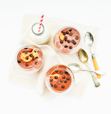 Vegan Chocolate Chip and Peanut Butter Mousse