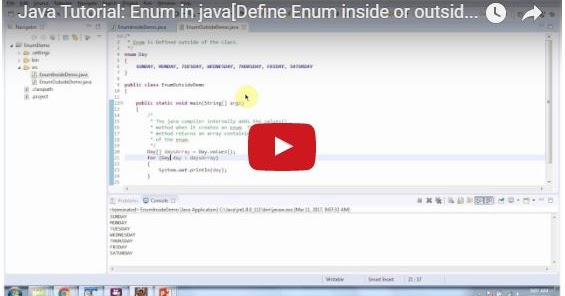 JAVA EE: Java Tutorial: Enum in java[Define Enum inside or outside of ...