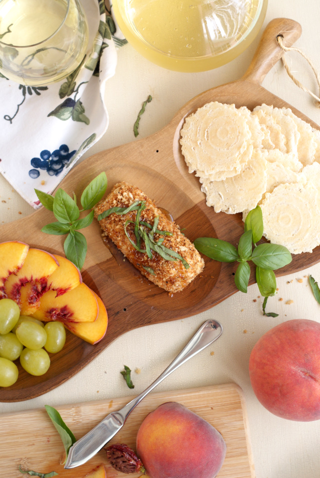 Honey, Basil, and Black Pepper Goat Cheese Spread The Two Bite Club