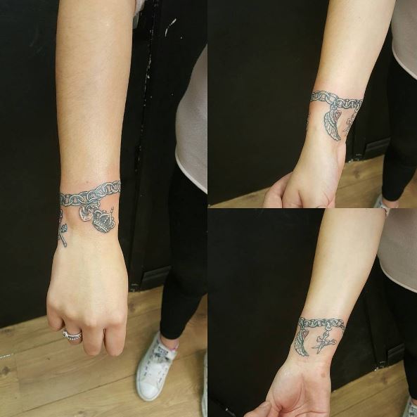 50 Charming Wrist Bracelet Tattoos Designs and Ideas (2018 ...