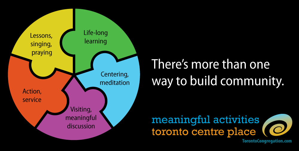 Toronto Congregation at Centre Place Weekly Activity Calendar