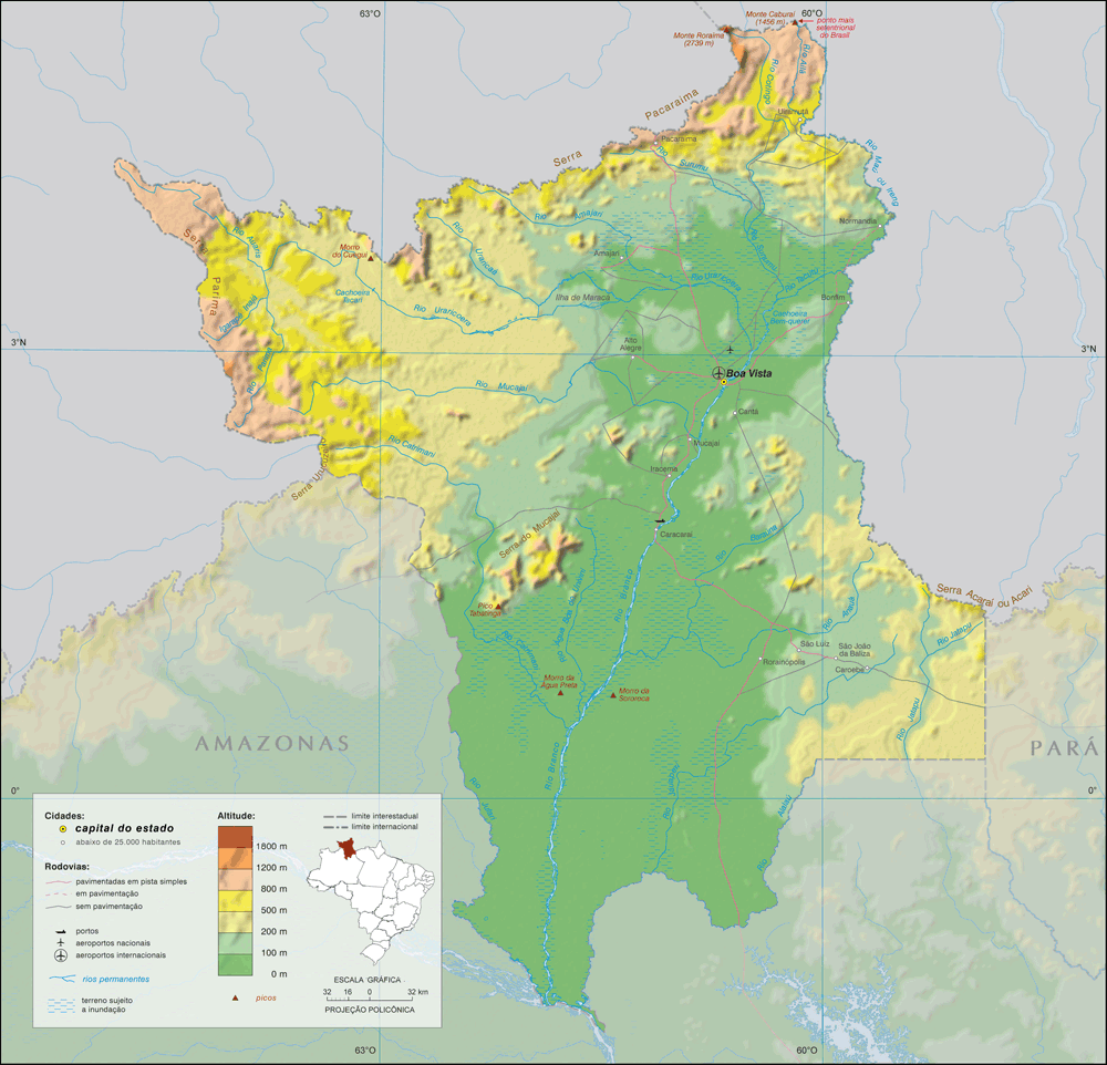 MAPAS DOS ESTADOS BRASILEIROS ~ Conhecimento é tudo
