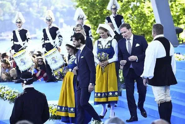 King Carl Gustaf, Queen Silvia, Crown Princess Victoria, Prince Daniel, Princess Estelle,  Prince Carl Philip, Princess Sofia, Princess Madeleine and Christopher O'Neill