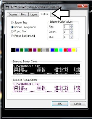 Cara mengganti warna pada command prompt (CMD)