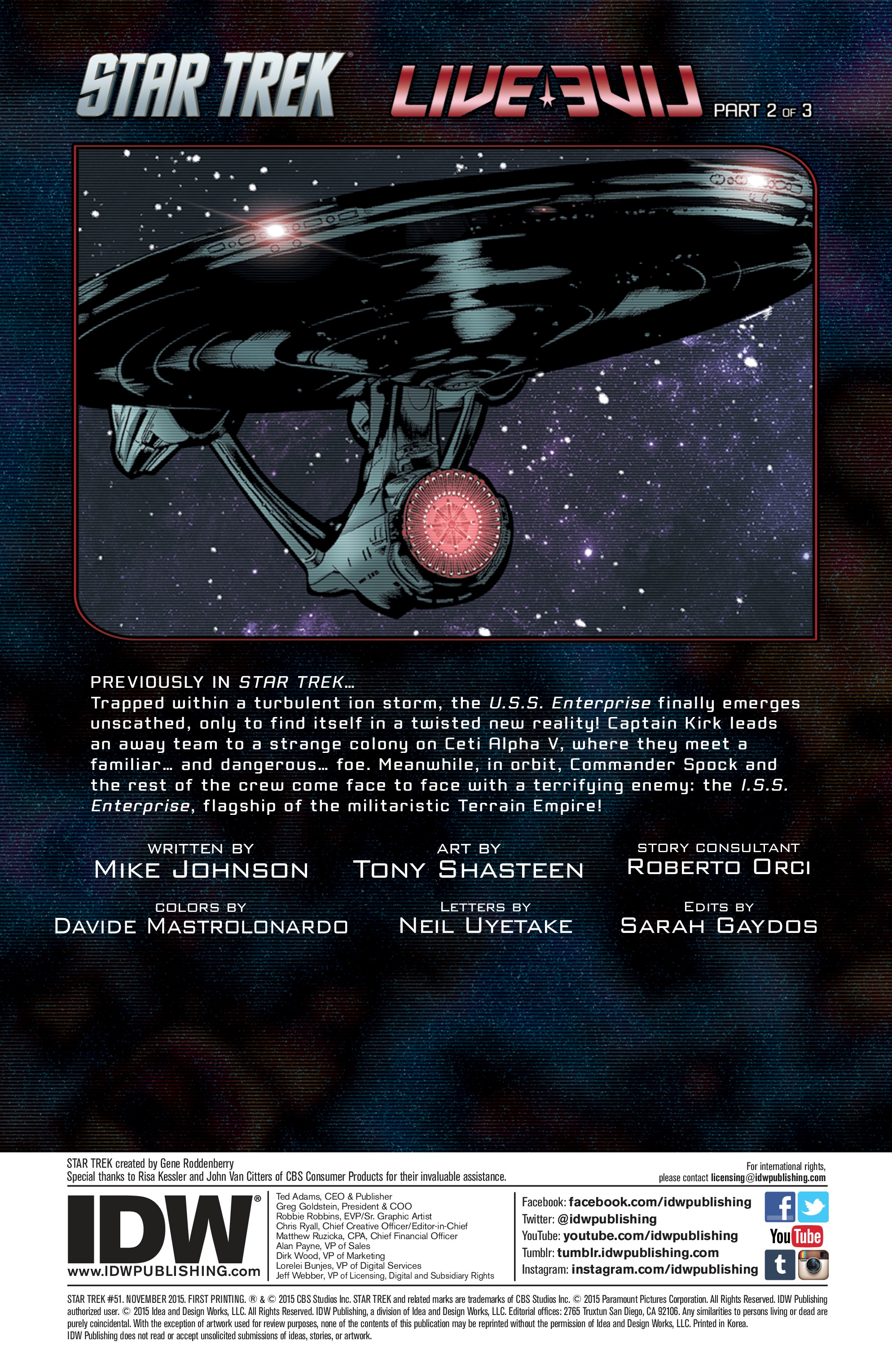 Read online Star Trek (2011) comic -  Issue #51 - 2