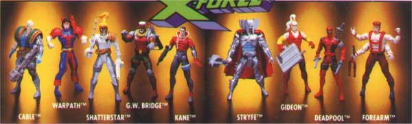 G.w Bridge X-men X-force Marvel Action Figure 1992 ToyBiz for sale online 