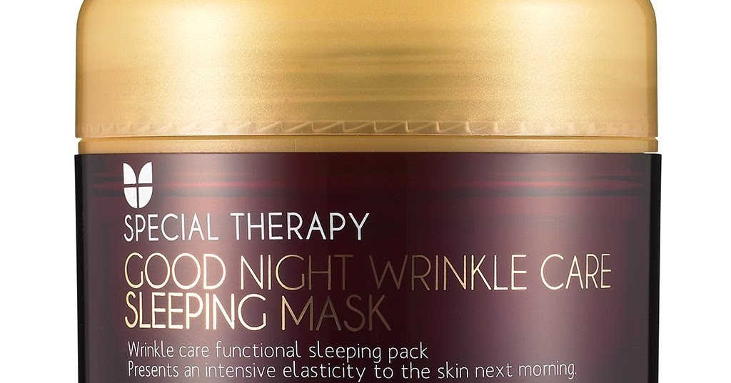 korean skin care and cosmetics Mizon Good Night Wrinkle Care Sleeping