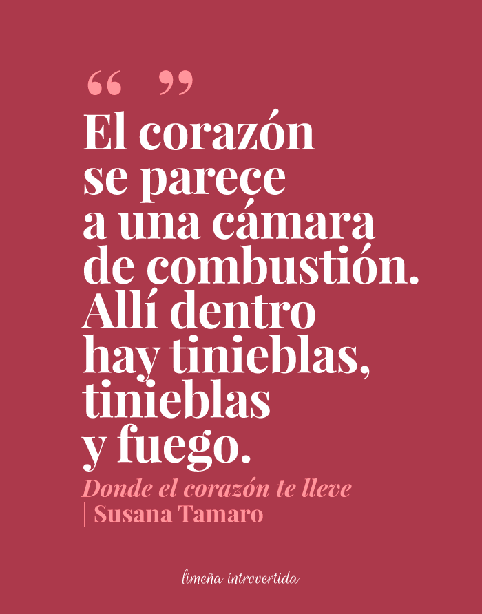 frase bonita del libro Donde el corazón te lleve