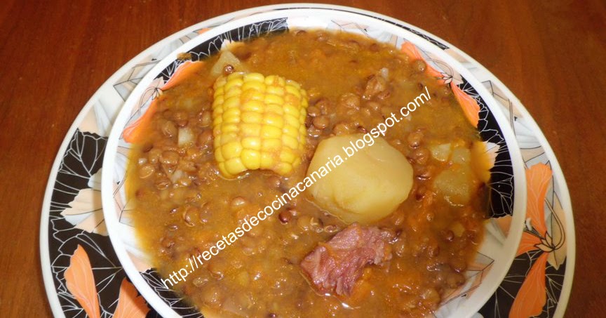Potaje de lentejas canario - RECETAS DE COCINA CANARIA y MÁS image of Potaje de lentejas canario - RECETAS DE COCINA CANARIA y MÁS