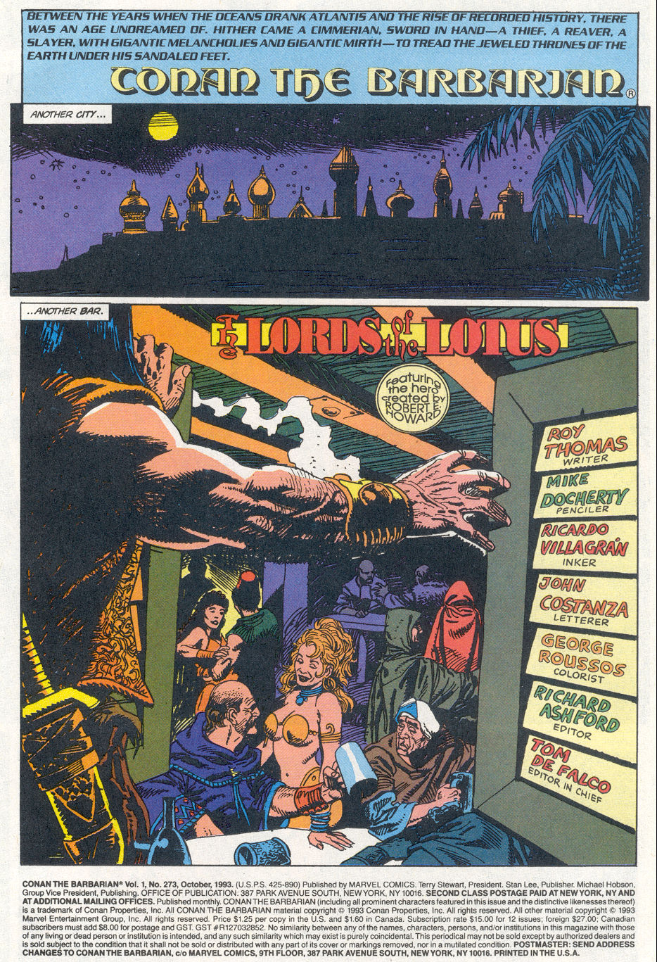 Read online Conan the Barbarian (1970) comic -  Issue #273 - 2