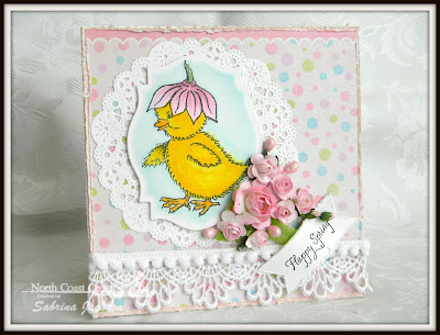 Stamps North Coast Creations Flower Bonnet Chick- Designer Sabrina Jackson