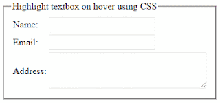 CSS to change Background and border color of ASP.Net TextBox and Multiline TextBox on hover 