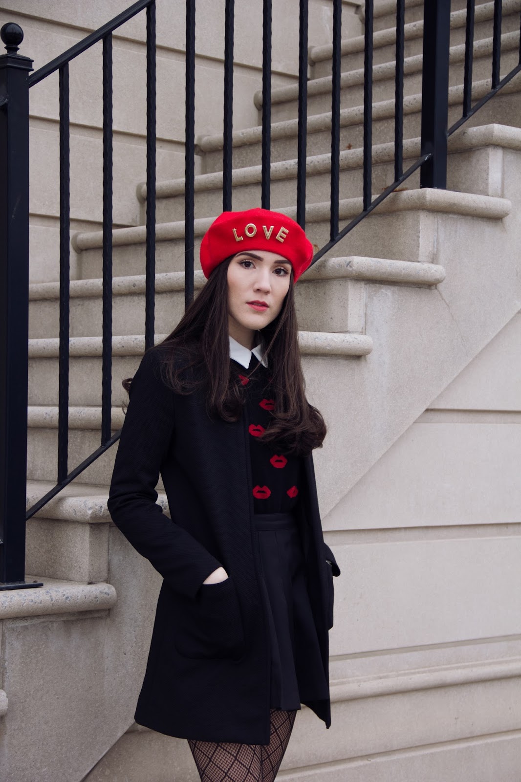 Love Beret | A Valentines Day Inspired Outfit | Carolina Pinglo