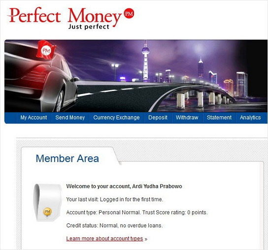 Cara Buat Perfect Money Cara Buat Perfect Money