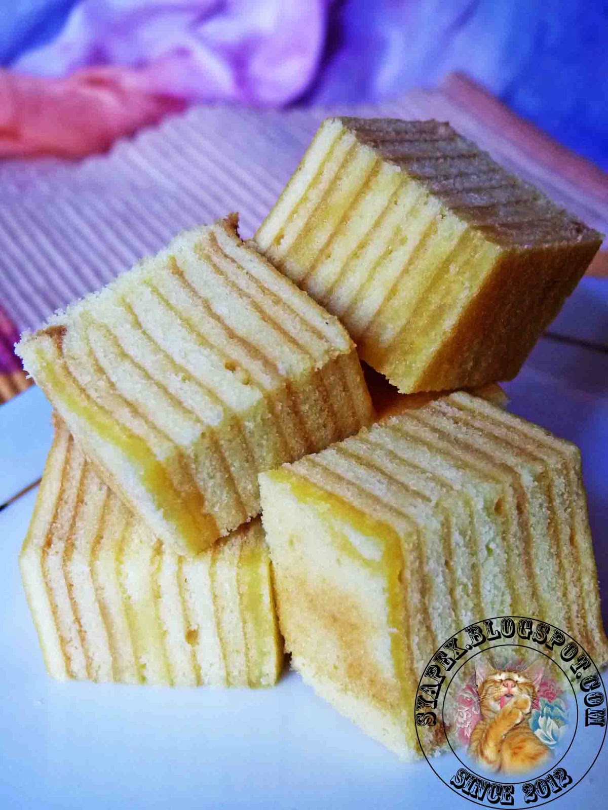 syapex kitchen Kek Lapis Keju ( Cheese Layered Cake )