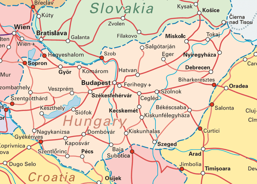 Mapa Mundi: Mapa da Hungria