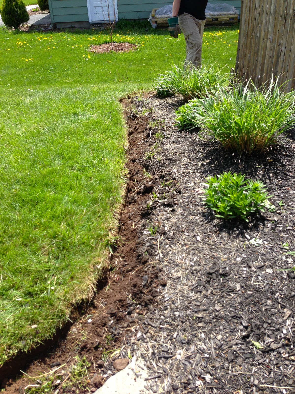 Eclectified Living: How to Edge a Garden Bed