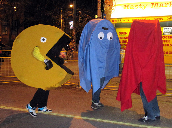 Pac-Man Halloween Costume plus Ghosts