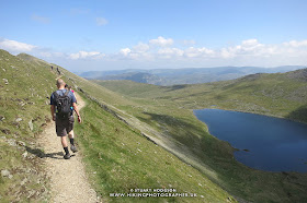 Striding Edge, Helvellyn, walk, hike, route, Patterdale, Glenridding, Ullswater, Lake District