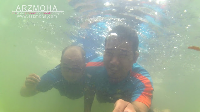 selfie, taman rimba pulau pinang, selfie dalam air, underwater selfie, kualiti gambar sjcam,