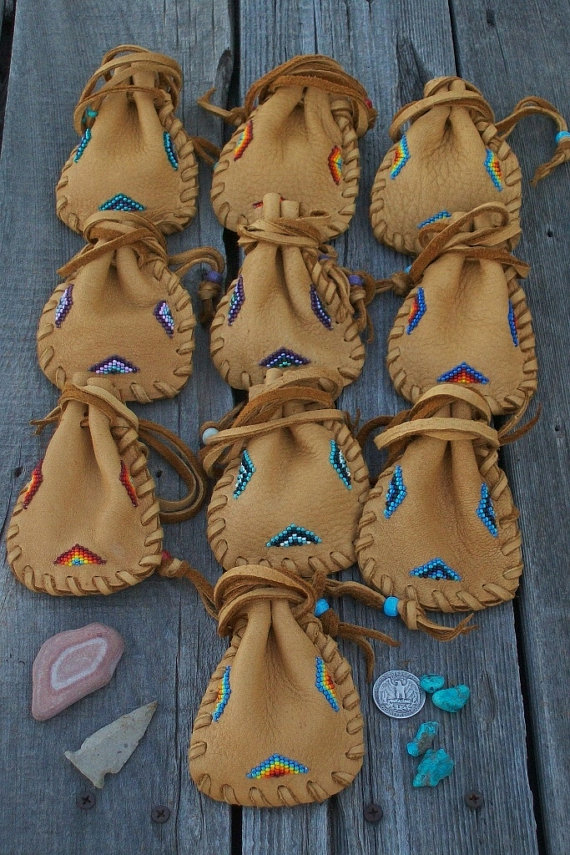 THUNDER ROSE LEATHER Medicine / Amulet Bags