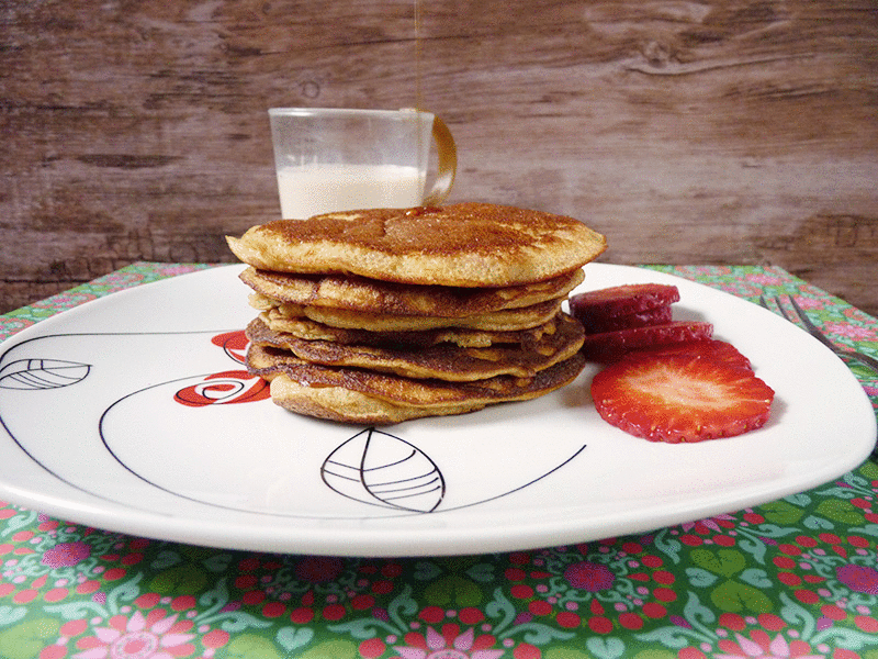 Tortitas sanas de almendras paleo sin gluten sin lactosa