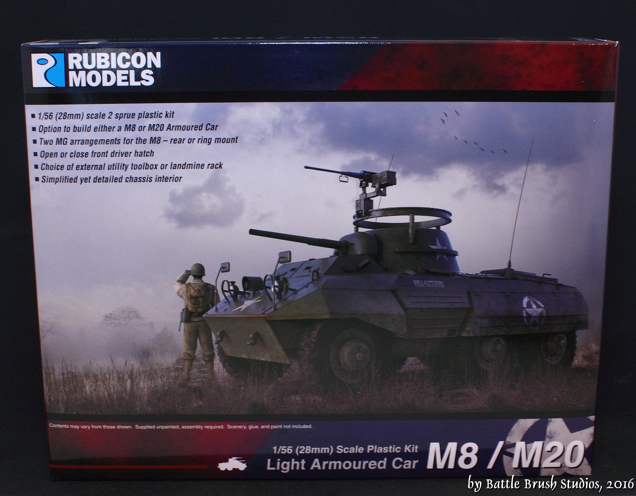 M20 Scout Car Sprue US American M8 Greyhound 15mm Flames of War 