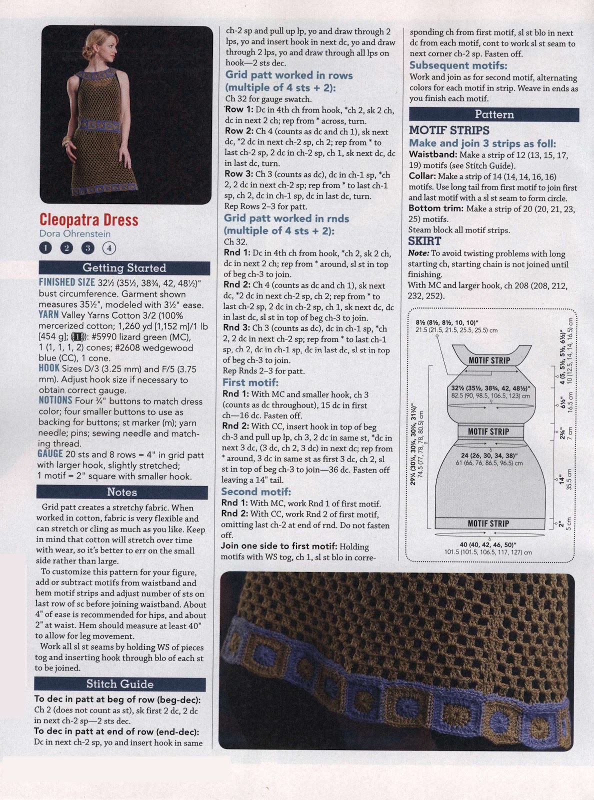 Free English crochet patterns for crochet dresses patterns 2332