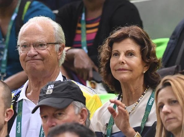 King Carl Gustaf and his wife Queen Silvia arrived in Rio de Janeiro  for the 2016 Summer Olympics. Princess Madeleine