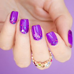 nails purple glitter nail designs gradient sonailicious pretty valentine easy cuticles valentines addict wake decoradas mani monday amazing manicure amethyst