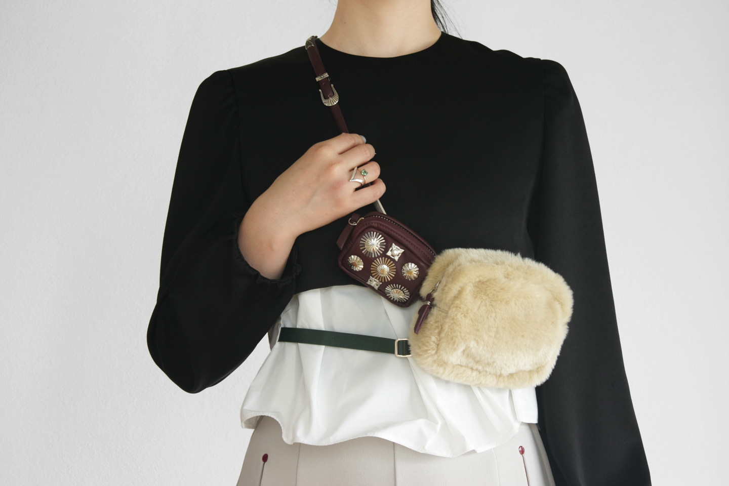 TOGA PULLA Fur Bag Belt | LOVE journal