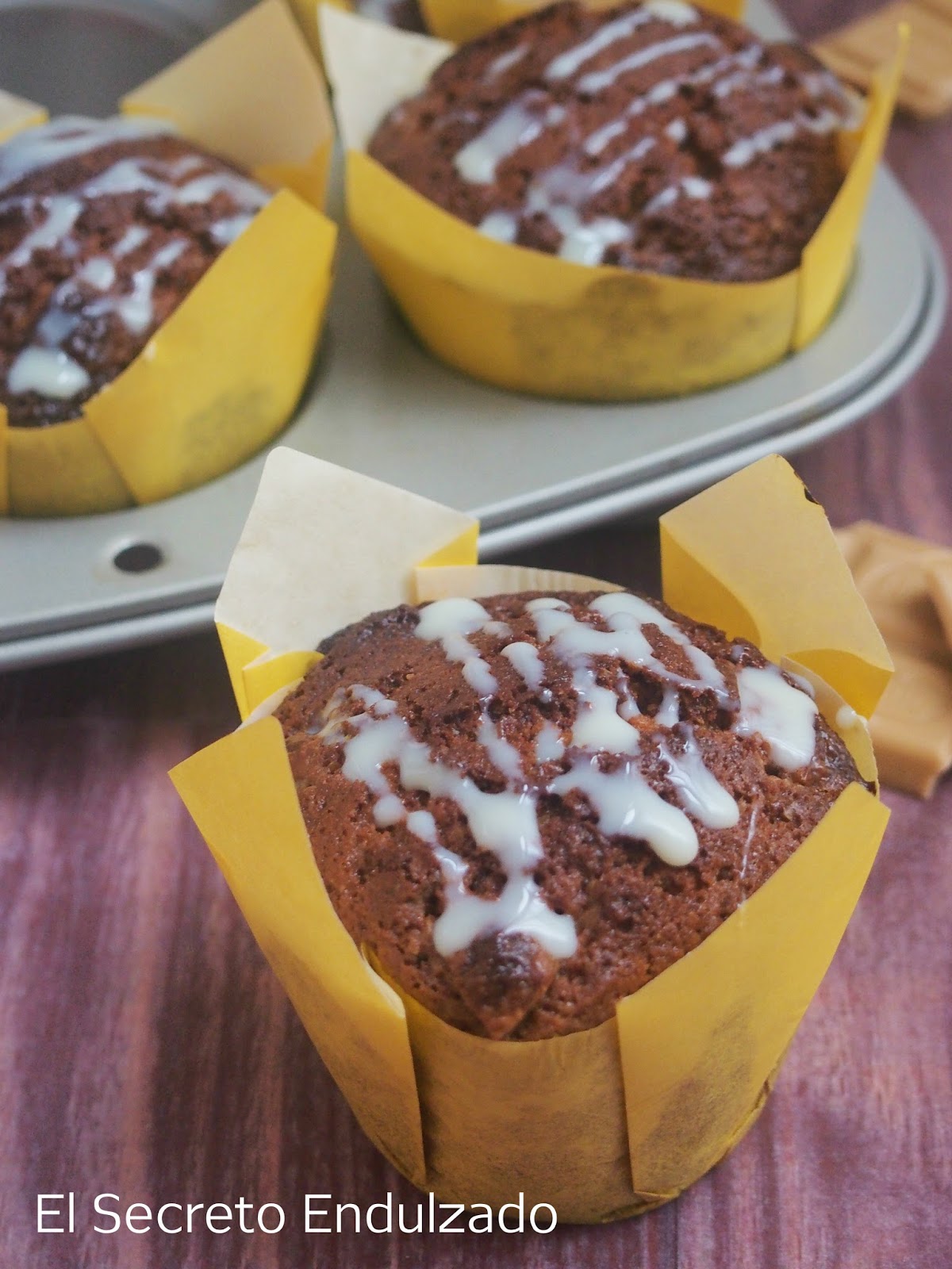 El Secreto Endulzado Muffins de CHOCOLATE BLANCO