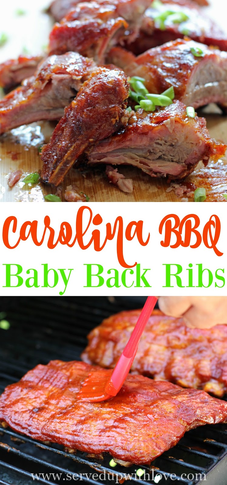 Served Up With Love: Tangy Carolina BBQ Baby Back Ribs