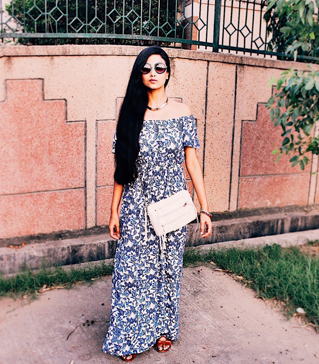 how to style a maxi, summer essential, off shoulder maxi, indian blogger, delhi blogger, delhi fashion blogger, delhi street style, indian fashion blogger, uk blogger, effortless chic, london street style, floral maxi, 