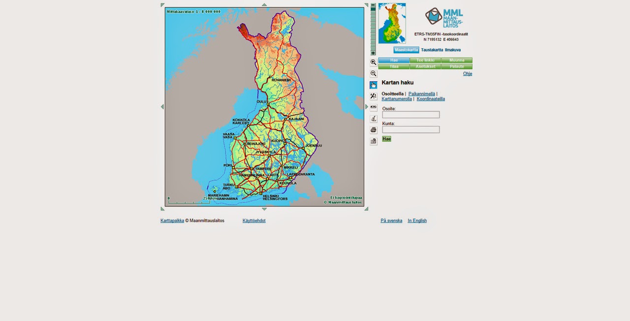 Opi Koordinaatit Paikkaoppi