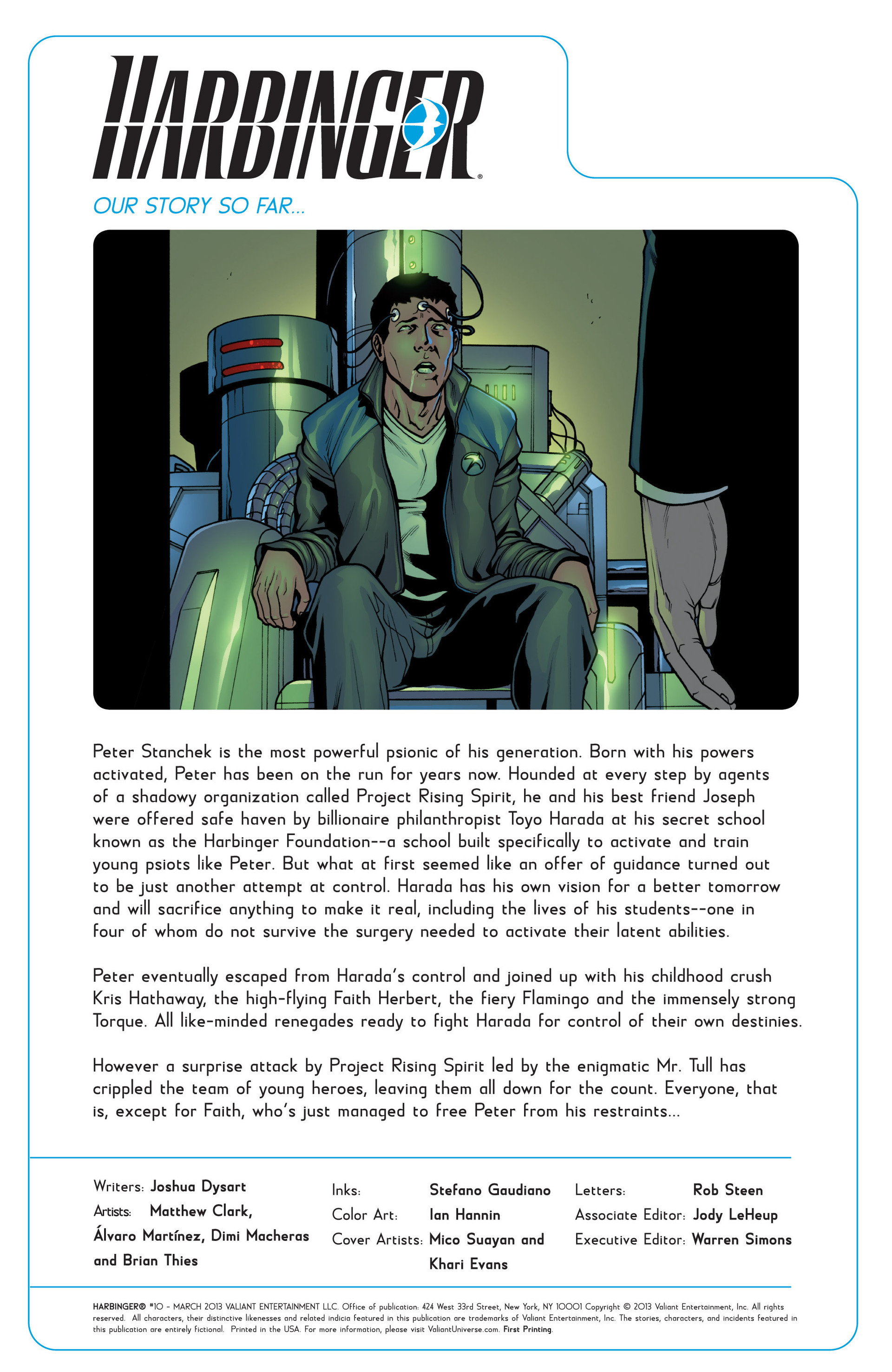 Read online Harbinger (2012) comic -  Issue #10 - 2