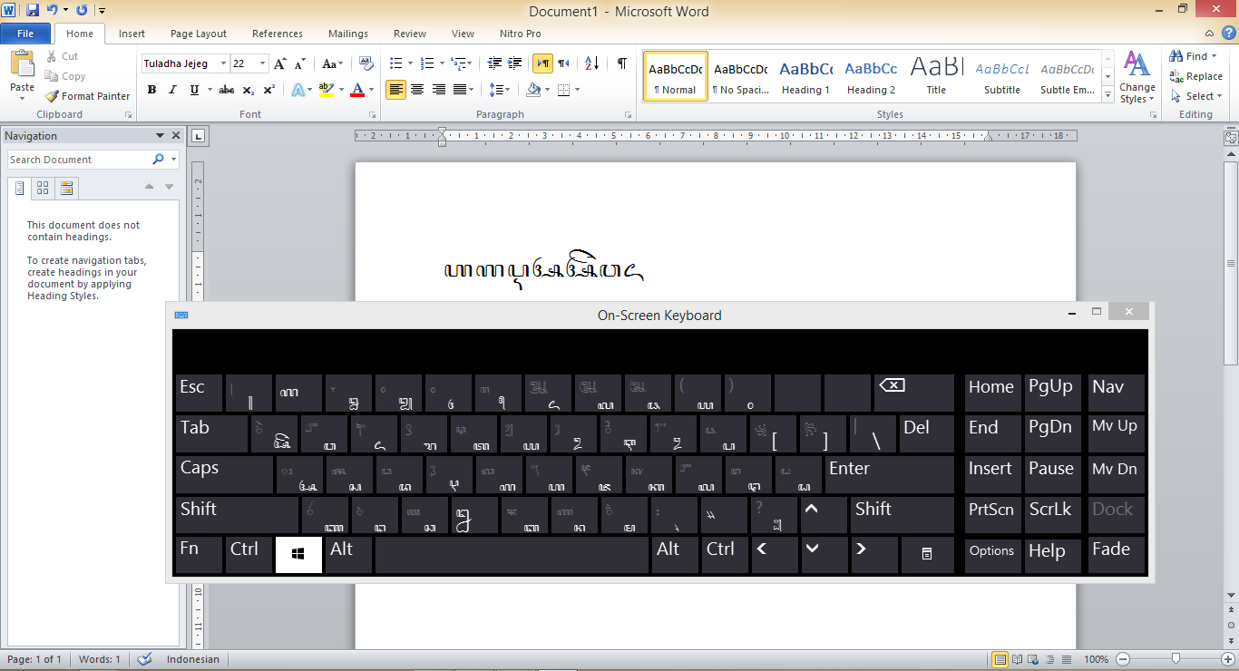 Keyboard Aksara Jawa untuk Perangkat PC dan Android - Salam Tekno