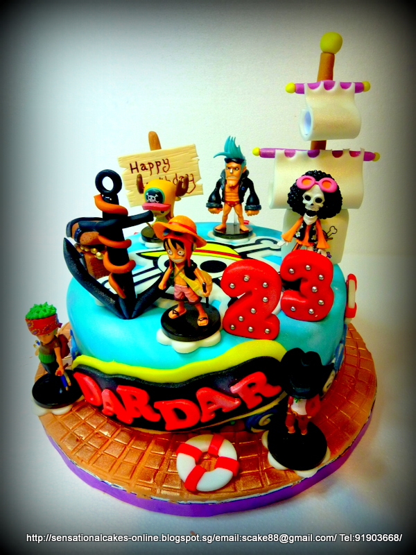 The Sensational Cakes: ONE PIECE CAKE SINGAPORE/ PIRATE THEME CAKE